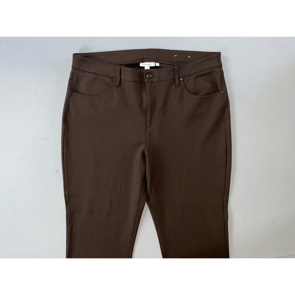 Chico's Women's 5-Pocket Jean Style Ponte Knit Tapered Ankle Pants. 16R, MINT!